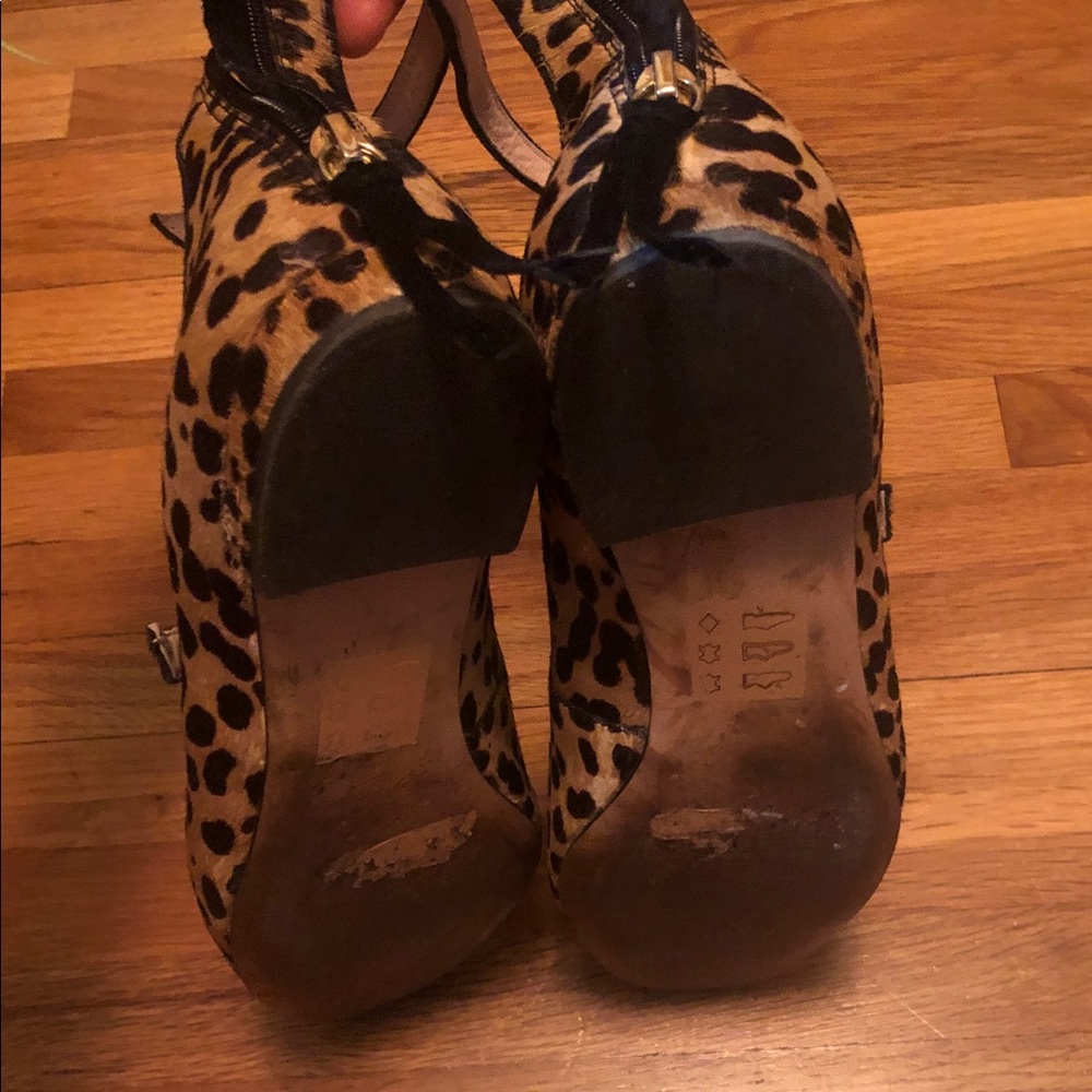 J. Crew Leopard-Print Mary Jane Flats in Tan and Black - Picture 4 of 6
